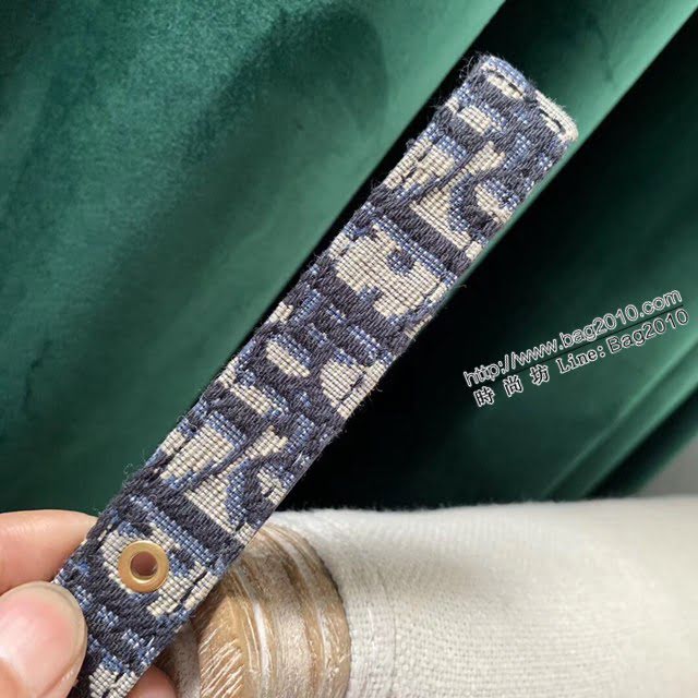 Dior女士腰帶 迪奧老花紡布皮帶  jjp2100